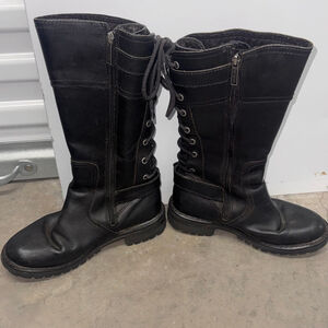 Harley-Davidson Black Lace Up Riding Boots 7.5